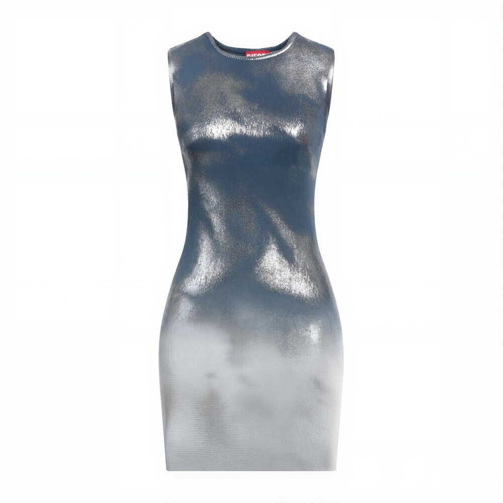 Diesel M-Idony Mini Metalic-Effect Tank Dress - Picture 2 of 8